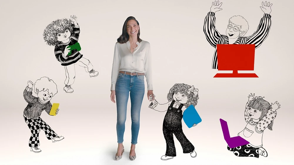 גל גדות בפרסומת להוט- תמונת יח"צ